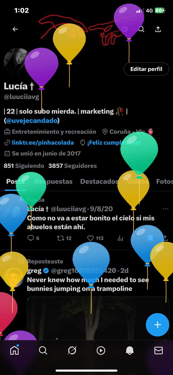 globitos en el perfiiiiil 🥳