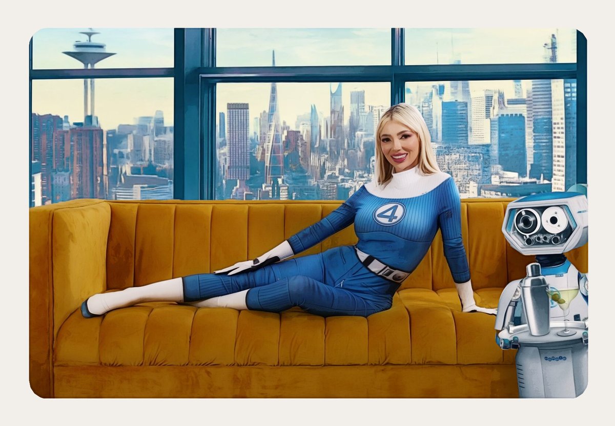 4️⃣ I made a #fanart of Gatita Veve <a href="/vevegatita/">Gatita Veve 🐈</a> like Sue Storm from #FantasticFourFirstSteps. She looks fantastic !!! 
Original 📸 by <a href="/yosoysexmex/">SexMex</a> 

#cosplay #cosplayer #Marvel #MarvelStudios