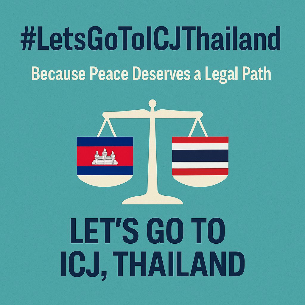 Stop escaping the truth please Thailand—it’s time to face the lCJ. Stop running like a child sucking their thumb, Cambodia is tired of cleaning up the lies you’ve been painting on our country.

#ExposeThailandLies
#ICJNow
#JusticeForCambodia