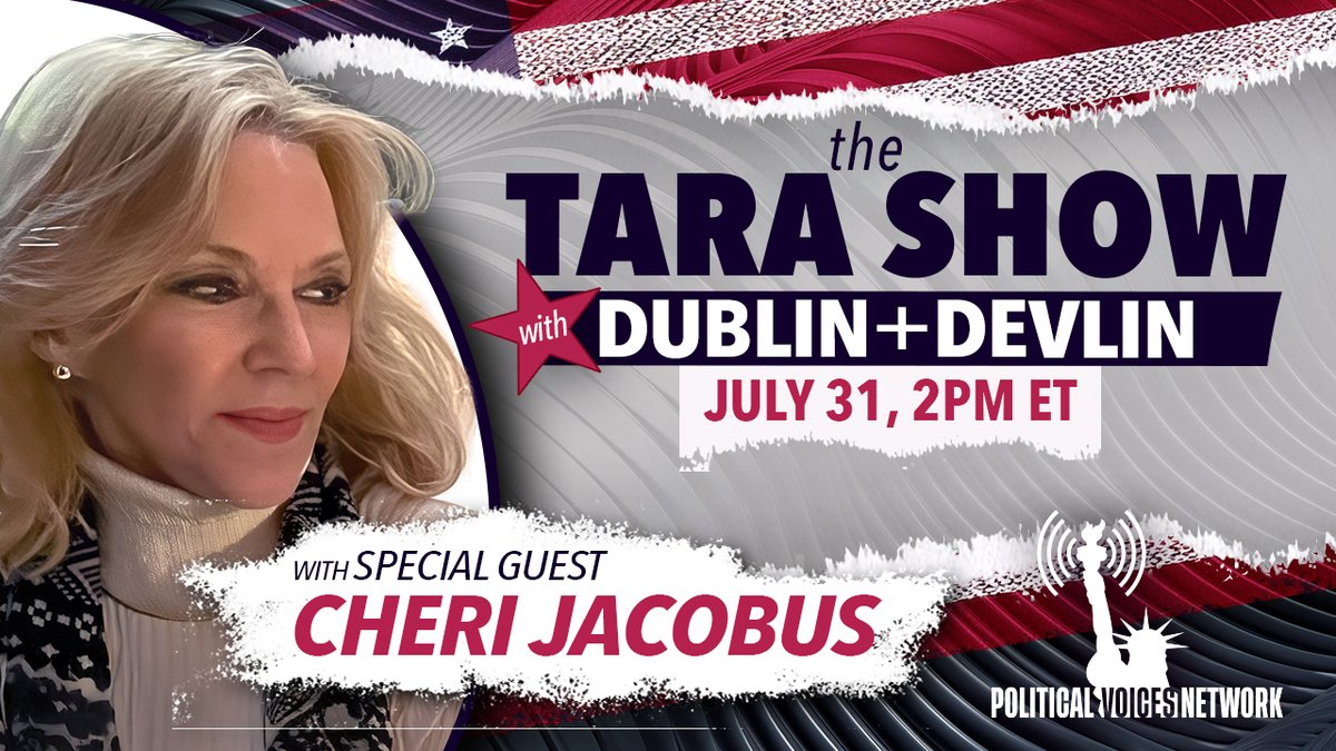 Tara Devlin 🇺🇦❤️💪 (@realtaradevlin) on Twitter photo 🚨 Special Guest Alert 🚨
🎙️ Tom 2PM ET, political strategist <a href="/CheriJacobus/">Cheri Jacobus</a> joins “The Tara Show” w/me & <a href="/taradublinrocks/">Tara Dublin, Rock Star Wordsmith & Podcast Host</a> on <a href="/PoliticalVoic16/">Political Voices Network</a>!
🔥 Don’t miss her insights on #TrumpEpsteinCoverup & more! Join us in the chat and bring your questions! 🗣️🧨#TNT is dynamite! 🧨 🚨 Special Guest Alert 🚨
🎙️ Tom 2PM ET, political strategist <a href="/CheriJacobus/">Cheri Jacobus</a> joins “The Tara Show” w/me & <a href="/taradublinrocks/">Tara Dublin, Rock Star Wordsmith & Podcast Host</a> on <a href="/PoliticalVoic16/">Political Voices Network</a>!
🔥 Don’t miss her insights on #TrumpEpsteinCoverup & more! Join us in the chat and bring your questions! 🗣️🧨#TNT is dynamite! 🧨