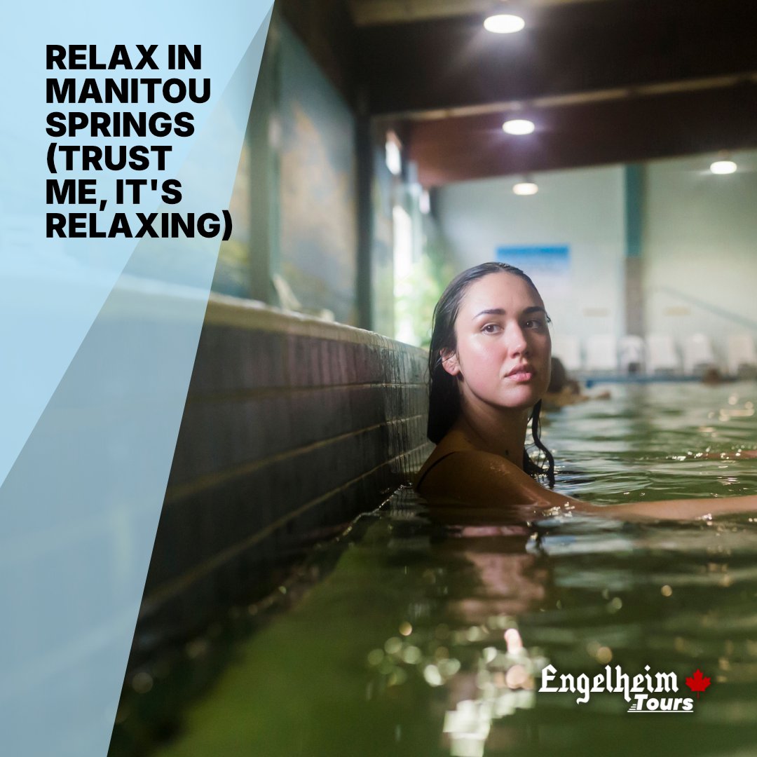 ♨️ Relax in the Mineral Spa of Manitou Springs!

Features:
- Luxury bus transportation
- Day pass to the spa
- Professional Tour director

Visit engelheimtours.ca/tours/manitou-… or call (306)566-9300 to book