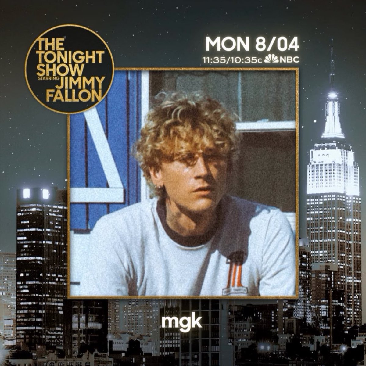jakewithai's tweet image. mgk will be on the Tonight show  @FallonTonight as a guest August 4th ✨

#mgk #THETONIGHTSHOW