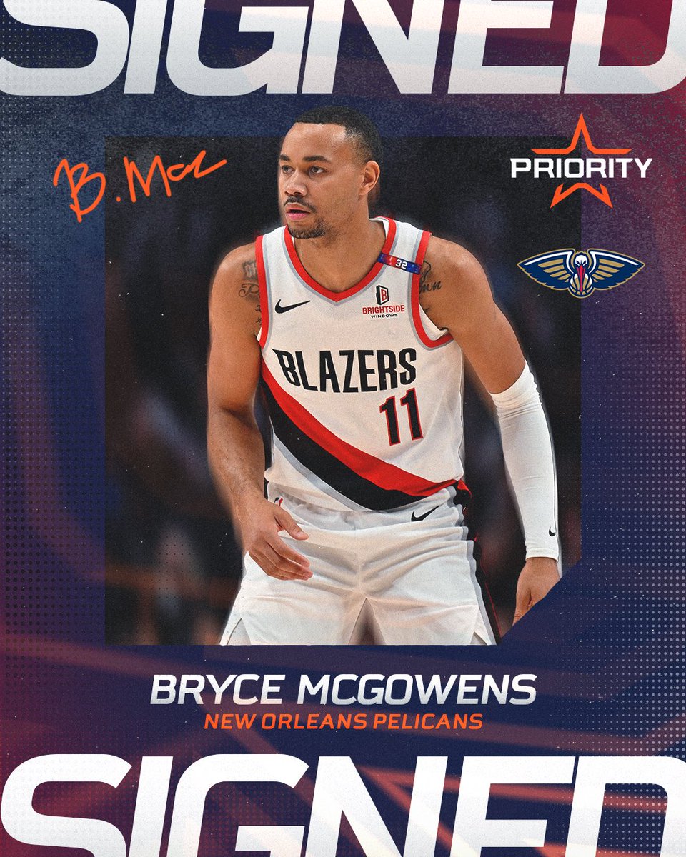 Priority Sports (@prioritysports) on Twitter photo Bryce McGowens has agreed to a two-way contract with the <a href="/PelicansNBA/">New Orleans Pelicans</a>! 🙌
<a href="/BryceMcgowens5/">Bryce McGowens</a> Bryce McGowens has agreed to a two-way contract with the <a href="/PelicansNBA/">New Orleans Pelicans</a>! 🙌
<a href="/BryceMcgowens5/">Bryce McGowens</a>