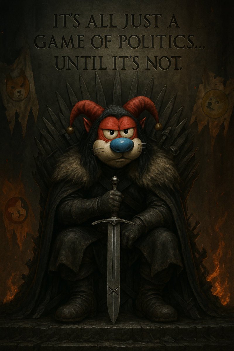 Dabner2212's tweet photo. When the fog fades and the games are over…
Only one will be left sitting on the throne. 👑

True lore always prevails.
$STIMPY season is coming. 🐾🔥

#STIMPY #GameOfXRPL #LoreToken #WinterIsFUD #XRPThrone https://t.co/NMHQuUvE4N