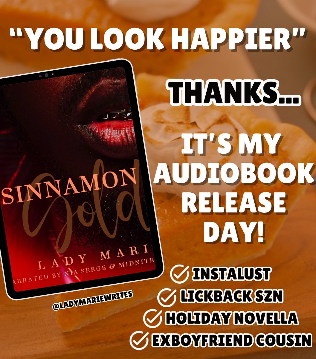 It’s here y’all. Today is the day. My very first audiobook is live and honestly this feels surreal. Available on Payhip, Spotify, B&amp;N, and Libro. More retailers coming soon!

Universal link: books2read.com/u/3LM5z1