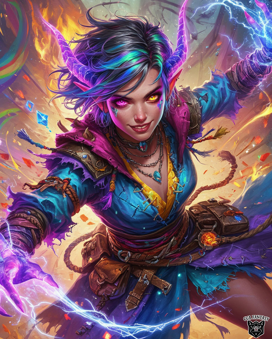 CatGirlAska's tweet image. 🌩️ Tiefling Sorcerer: Wild Magic

  #tiefling #sorcerer #wildmagic #dnd #fantasyart #dndnpc