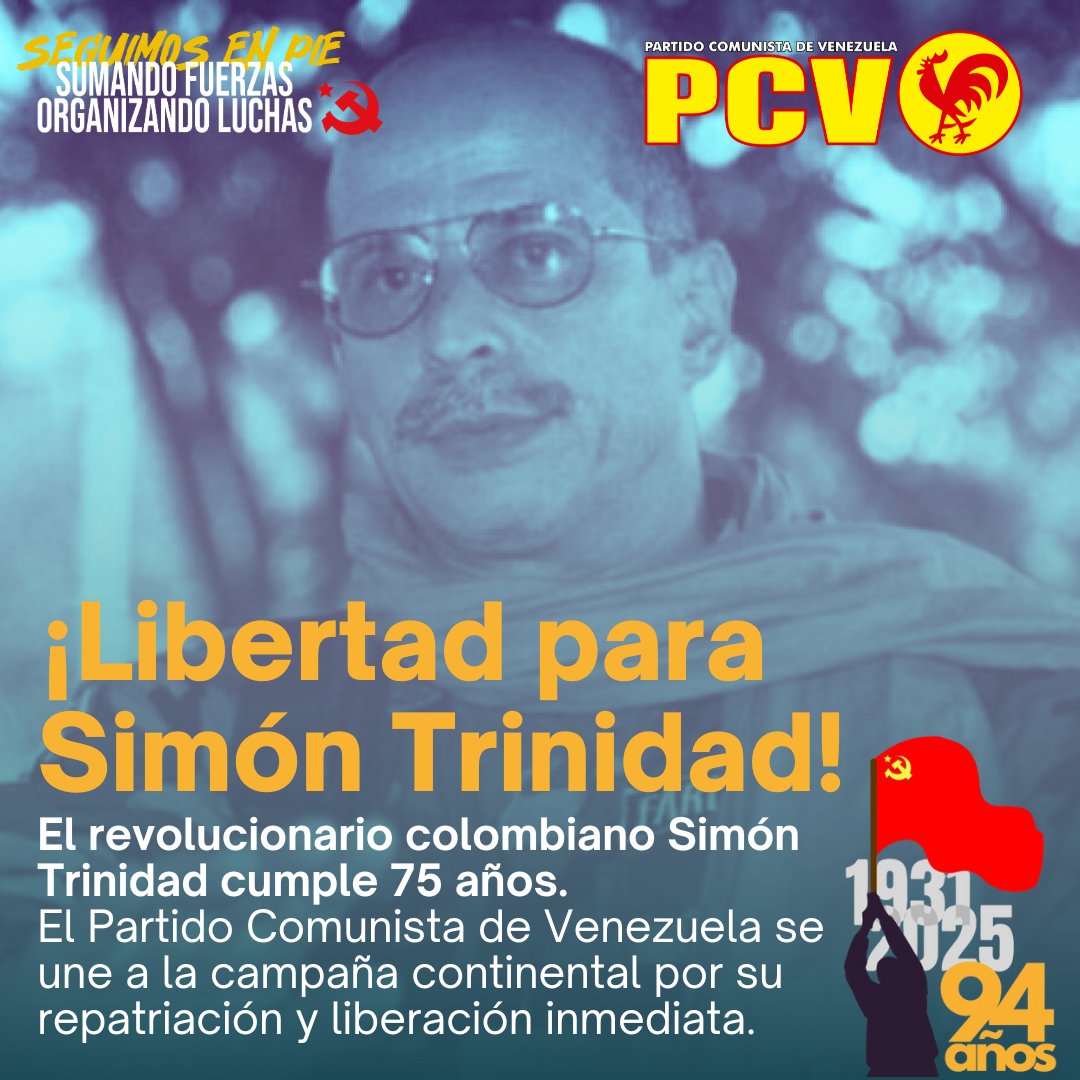 Repatriar a Simón es un gesto de humanidad. Liberarlo, un acto de justicia. Recordarlo, una obligación política. 
No olvidamos. No claudicamos. 
¡Simón Trinidad debe volver a casa! #SimonLibertad