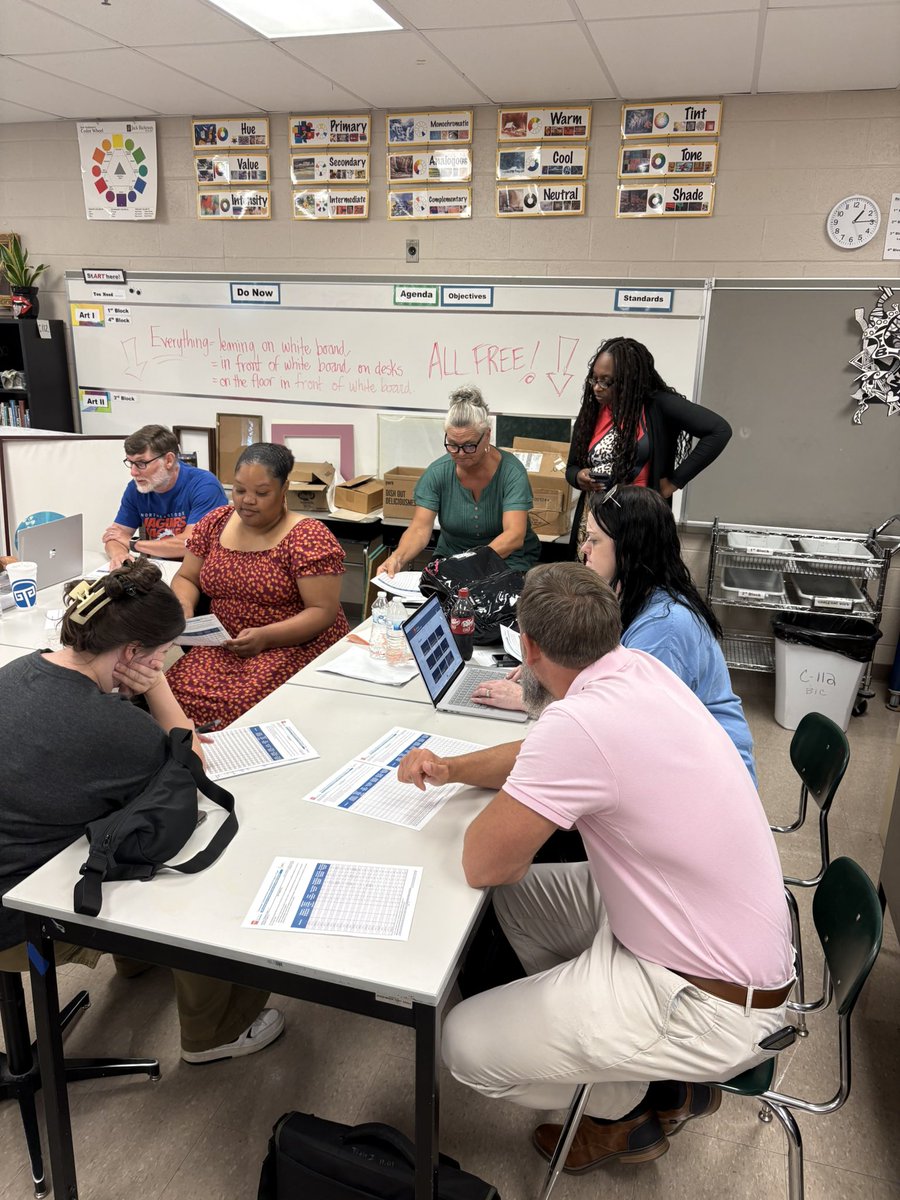 Enjoyed leading our middle school math teachers in data digging to see where they had success and where they could improve. They collaborated to share resources and plan for growth this school year. Hard work was done by these teachers today!! <a href="/JMCSchools/">Jackson-Madison County Schools</a>