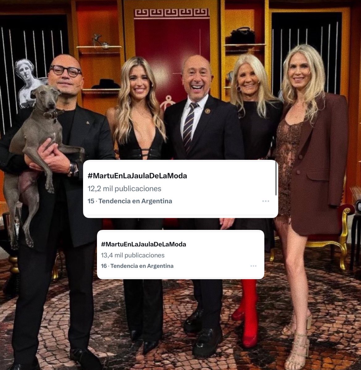 Que fandom del bien chicos, muchas gracias a todos los que se sumaron💓
(ni fe le tenían al nombre de la tt)

#MartuEnLaJaulaDeLaModa