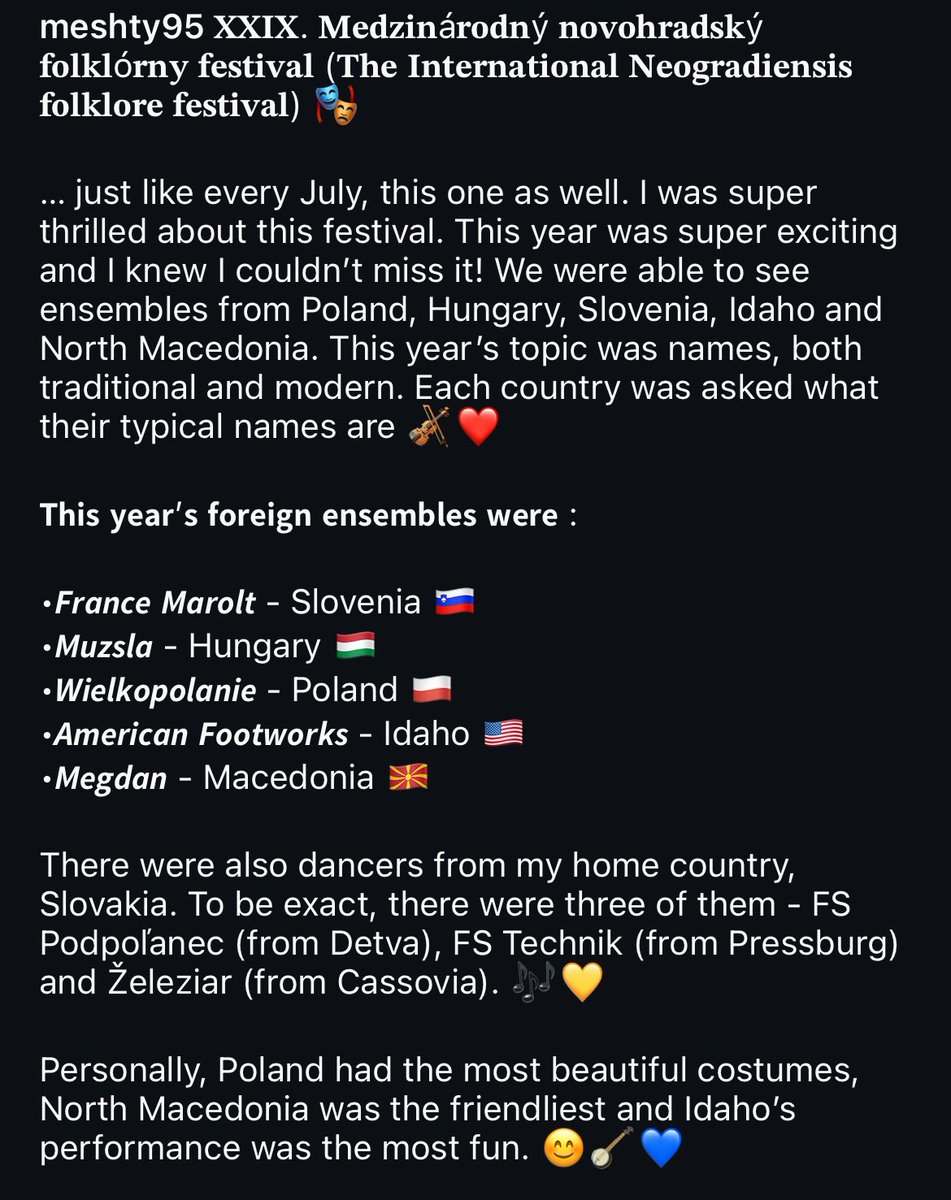 meshty95's tweet photo. #folk #folkfestival #blog #blogger #writing #girlswhoblog #lifeofmeshty #neogradiensis
-
๐๐๐๐. ๐๐๐๐ณ๐ข๐งรก๐ซ๐จ๐๐งรฝ ๐ง๐จ๐ฏ๐จ๐ก๐ซ๐๐๐ฌ๐ครฝ ๐๐จ๐ฅ๐ค๐ฅรณ๐ซ๐ง๐ฒ ๐๐๐ฌ๐ญ๐ข๐ฏ๐๐ฅ (๐๐ก๐ ๐๐ง๐ญ๐๐ซ๐ง๐๐ญ๐ข๐จ๐ง๐๐ฅ ๐๐๐จ๐ ๐ซ๐๐๐ข๐๐ง๐ฌ๐ข๐ฌ ๐๐จ๐ฅ๐ค๐ฅ๐จ๐ซ๐ ๐๐๐ฌ๐ญ๐ข๐ฏ๐๐ฅ)๐ญ
- https://t.co/ohKcMHV2rc