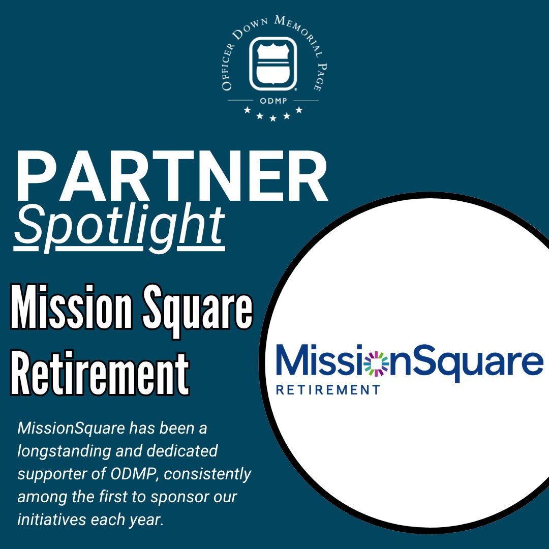 ODMP.org (@odmp) on Twitter photo 🚨 July Partner Spotlight: <a href="/mission_square/">MissionSquare Retirement</a> Retirement
For over 50 years, MissionSquare has supported those who serve including law enforcement, firefighters, educators, and more with trusted retirement planning and financial services.
They’re a proud, longtime supporter of 🚨 July Partner Spotlight: <a href="/mission_square/">MissionSquare Retirement</a> Retirement
For over 50 years, MissionSquare has supported those who serve including law enforcement, firefighters, educators, and more with trusted retirement planning and financial services.
They’re a proud, longtime supporter of