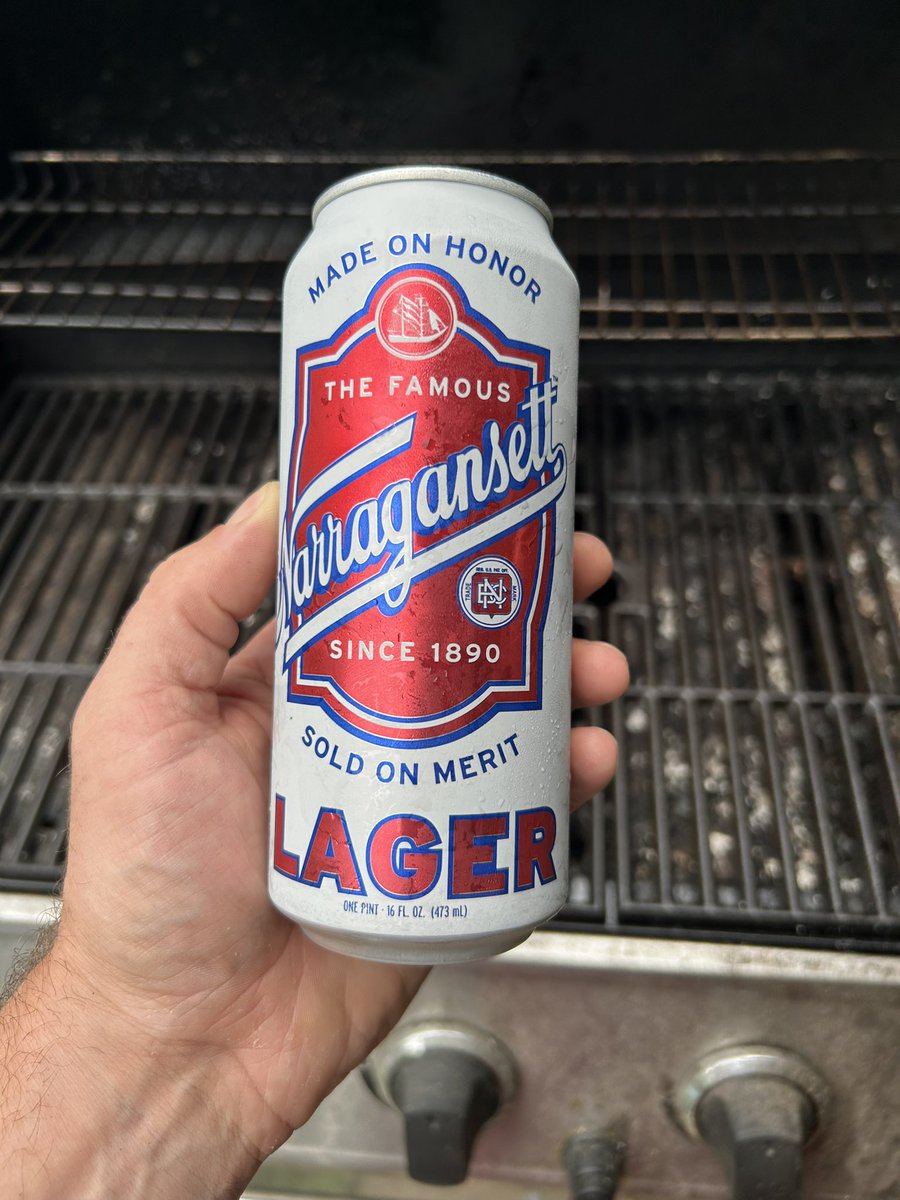 Someone said Narragansett and I just had a hankerin for a really good lager. 

Cheers!
