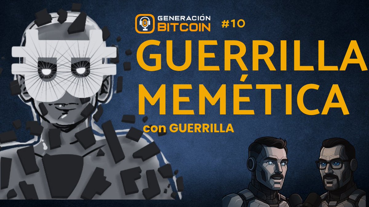 Generación Bitcoin (@generacionbtc) on Twitter photo Esta semana conversamos con el CEO del departamento de Marketing de Bitcoin: <a href="/Guerrilla_BTC/">𝗚𝗨𝗘𝗥𝗥𝗜𝗟𝗟𝗔 ⚡</a>
Artista, memero compulsivo y organizador de <a href="/BSCM_Madrid/">Bitcoin Social Club Madrid</a>
Seguramente ya viste sus memes. Ahora vas a conocer a la persona detrás.
🔗 --> youtu.be/b-3A7-OzZ2M Esta semana conversamos con el CEO del departamento de Marketing de Bitcoin: <a href="/Guerrilla_BTC/">𝗚𝗨𝗘𝗥𝗥𝗜𝗟𝗟𝗔 ⚡</a>
Artista, memero compulsivo y organizador de <a href="/BSCM_Madrid/">Bitcoin Social Club Madrid</a>
Seguramente ya viste sus memes. Ahora vas a conocer a la persona detrás.
🔗 --> youtu.be/b-3A7-OzZ2M