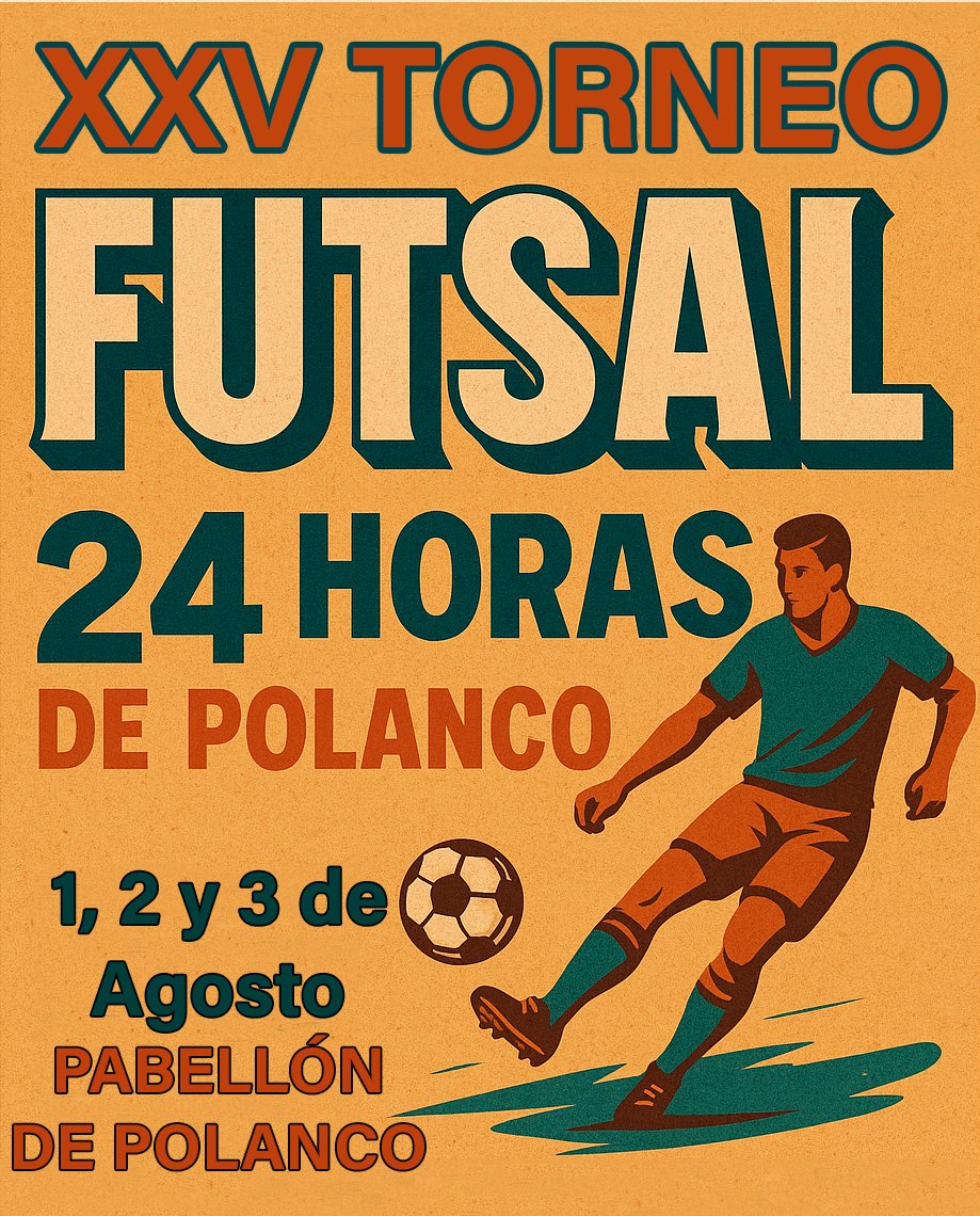 XXV 24 HORAS DE POLANCO. 10 equipos participaran este próximo fin de semana y estos serán los emparejamientos ➡️polancofutsalcup.com/2025/07/30/est…