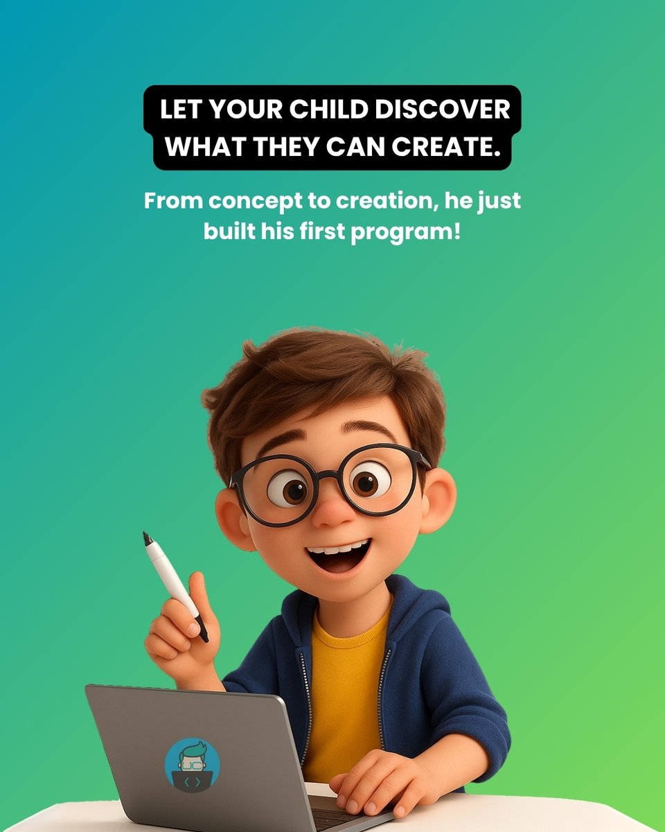 ultimatecoders's tweet image. From idea to execution—your child’s first app, game, or animation starts here. 💻🚀
Let them surprise you with what they can build.
🎯 Tap the link in bio to claim a free class and spark their next obsession.
#UltimateCoders #TechForKids #KidsCodingClub