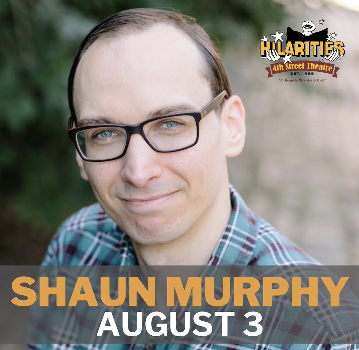 Shaun Murphy tonight at 7:30PM on the main stage!

Shaun's like-ability and awkwardness keeps audiences captivated whenever he performs. He’s also been lucky enough to open for a diverse group of headliners such as Mark Normand, Dan Soder &amp; Dave Attell.

hilarities.com/shows/318958