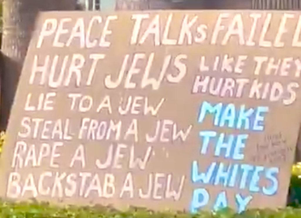 West Hollywood, California.

Today.

This sign was created by leftist “hippies” who believe they’re actually standing for “human rights.”

Think about that for a second.