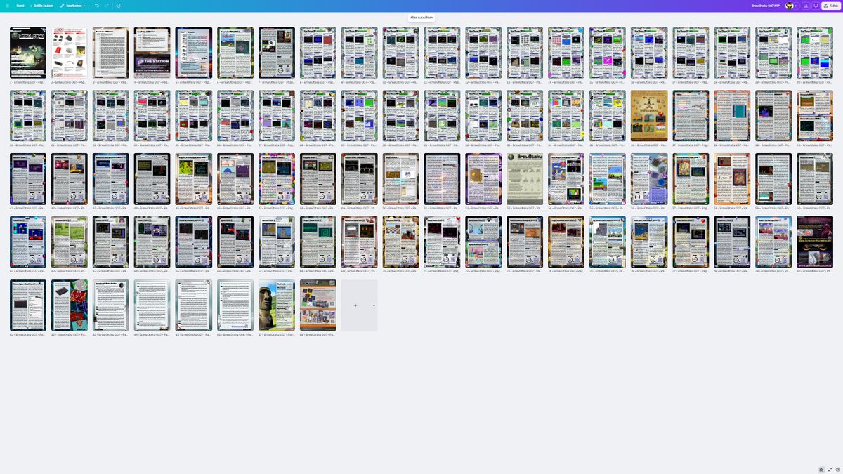 We're finally doing the quality check for #007! We usually aim for 64 pages, but this time, it's 88 pages! gamescom 2025 in Cologne will be fun!

Two ads are placeholders, if you want to advertise with us, you still can! Here is more information: brewotaku.com/about/advertis…