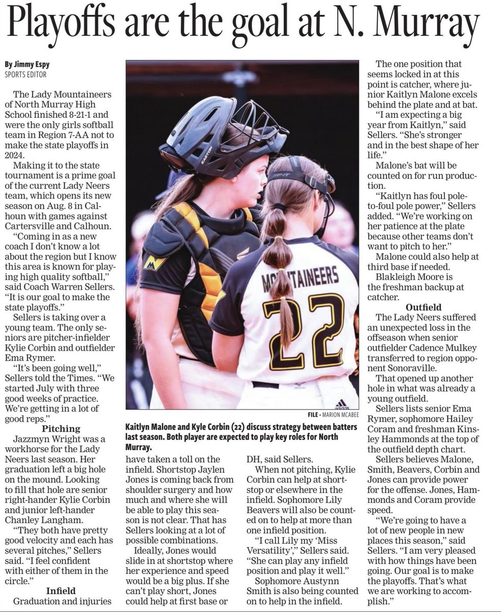 Ready to get my Junior year started <a href="/NorthMurrayHigh/">North Murray High</a>
<a href="/CoachBBuchanan/">Bobby Buchanan</a> <a href="/Jamie_Trachsel/">Jamie Trachsel</a> <a href="/KateMalveaux/">Kate Malveaux</a> <a href="/UWGSoftball/">West Georgia Softball</a> <a href="/Becca_Mueller01/">Becca Owens</a> <a href="/RUcoachMatt/">Matt Wright</a> <a href="/CoachCC16/">Chance Cain</a> <a href="/e_newellcoach/">Eric Newell</a> <a href="/NateTompkins/">Coach Nate</a> <a href="/CoachWThees/">Windy Thees</a> <a href="/jjpower19/">Joshua Johnson, PhD</a> <a href="/VTechSBcoach/">Pete</a> <a href="/GerryGlasco/">Gerry Glasco</a> <a href="/MikeDavo17/">MIKE DAVENPORT</a> <a href="/Exodus2015CYA/">Exodus 20:15</a> <a href="/ExtraInningSB/">EXTRA INNING SOFTBALL</a>