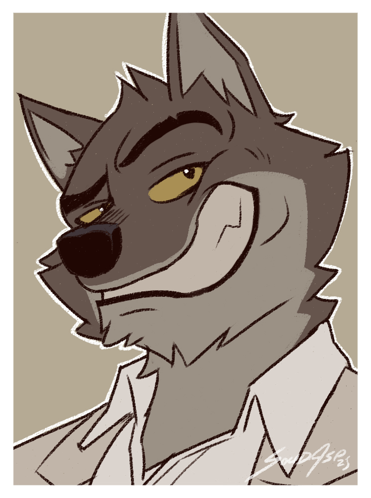 Just a portrait I drew 0f #MrWolf from #BadGuys /#BadGuys2