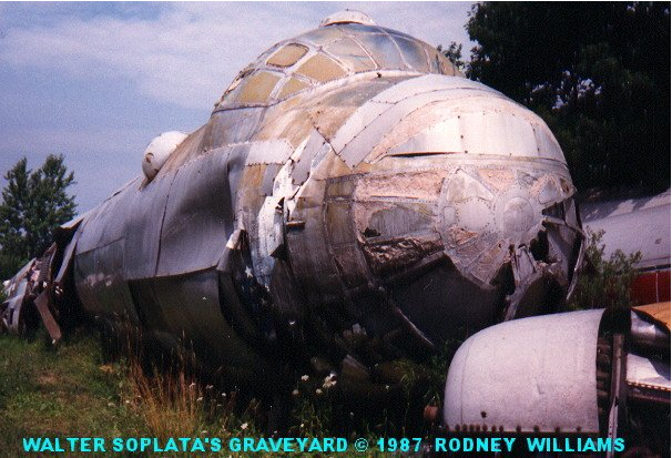 bclemens's tweet image. Today I went back in time on Google Earth to the Soplata Aircraft Sanctuary. This 2006 capture was when most of his finds were still there. Walter Soplata saved important aircraft from scrappers; bought them for pennies and stored them on his rural Ohio property. 1/10  #milair