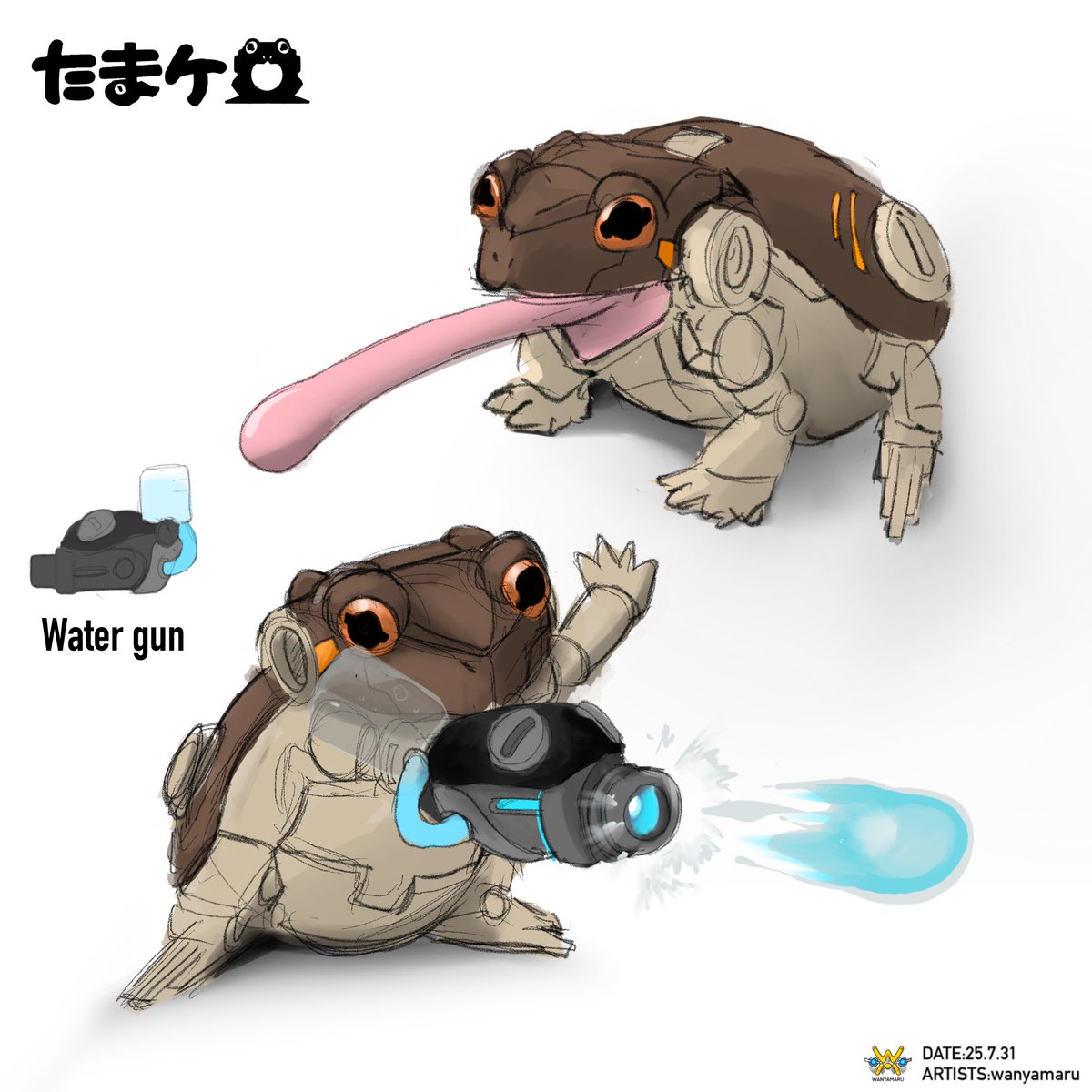 #たまケロ

オプションパーツで色々作ったら楽しそう！ 
他にも色々考え中です！🐸