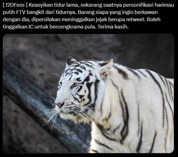 feIistigris's tweet photo. [Selamat pagi, sadayana. Saya pengirim menfess tersemat. Terima kasih telah meninggalkan jejak di post tersebut, berkenan untuk mengikuti kembali? Semoga semua dari kita dapat bersinggungan dengan baik di masa mendatang. Starterakan dikirimkan secara berkala, mohon ditunggu.] https://t.co/YS7o2dXgJT