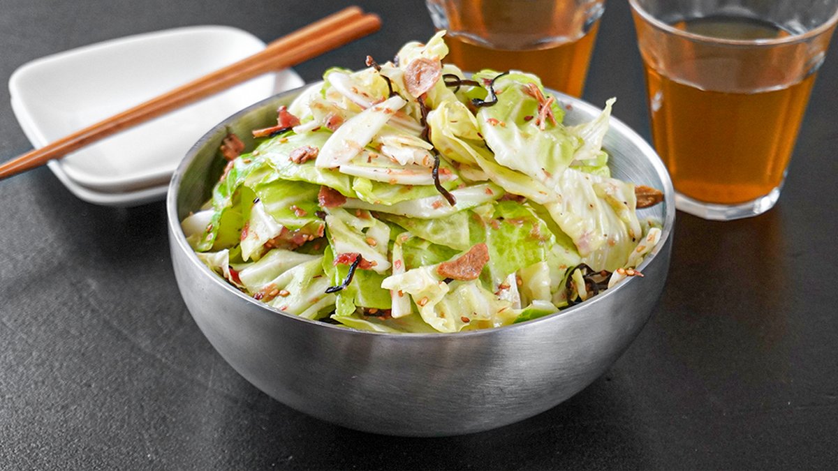 5分で完成！✨ 和えるだけ「無限キャベツ」🥬 やみつき確定！キャベツ