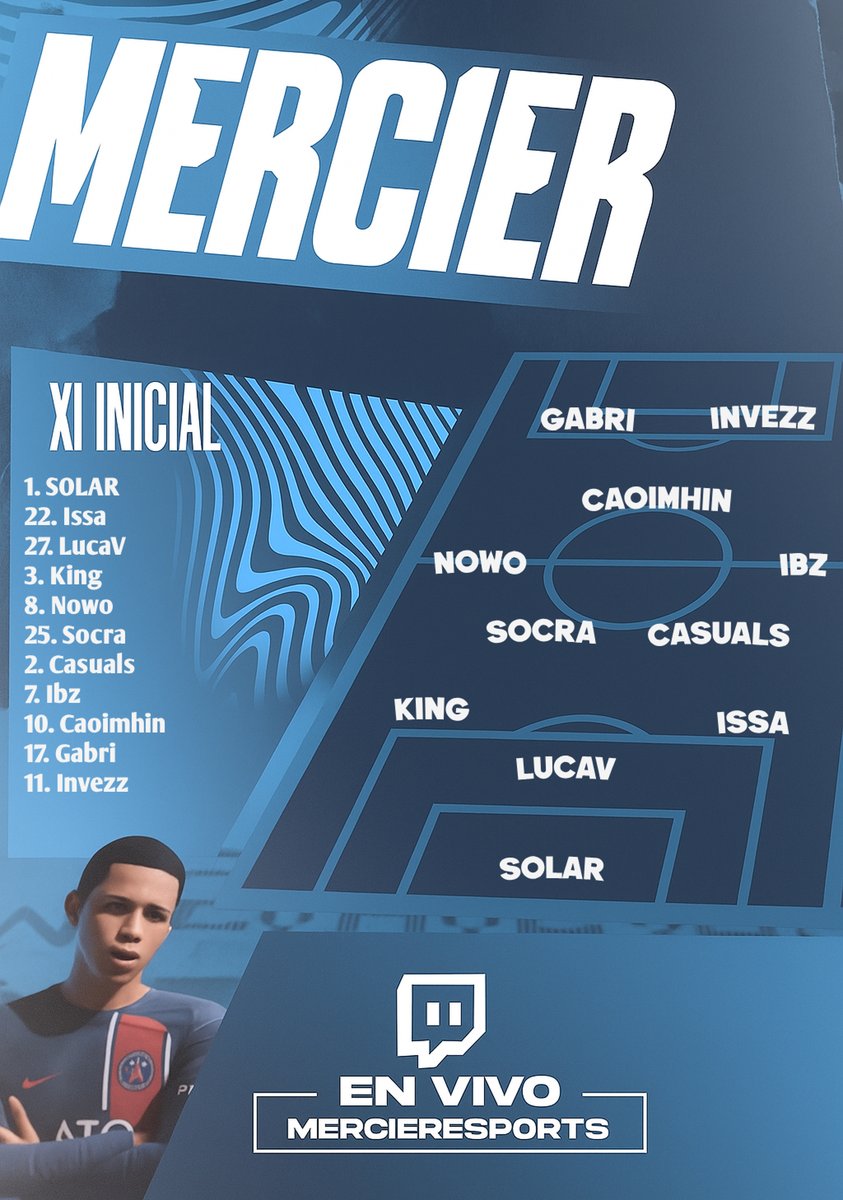 MERCIER (@mercieresports) on Twitter photo Lineup For Tommorows VPG Games
UK Premier And eSports Premier.
Vs <a href="/sbbsfc/">SBBSFC</a> 8.00 UK Premier
Vs <a href="/swfc/">Sheffield Wednesday</a> 8.25 UK Premier
Vs <a href="/nexus_esport_ua/">Nexus Esport</a> 8.45 eSports Premier
Vs <a href="/fcutrecht/">FC Utrecht</a> 9.15 eSports Premier
Vs <a href="/NewDiamondsClub/">New Diamonds Pro Club Team</a> 9.45 eSports Premier Lineup For Tommorows VPG Games
UK Premier And eSports Premier.
Vs <a href="/sbbsfc/">SBBSFC</a> 8.00 UK Premier
Vs <a href="/swfc/">Sheffield Wednesday</a> 8.25 UK Premier
Vs <a href="/nexus_esport_ua/">Nexus Esport</a> 8.45 eSports Premier
Vs <a href="/fcutrecht/">FC Utrecht</a> 9.15 eSports Premier
Vs <a href="/NewDiamondsClub/">New Diamonds Pro Club Team</a> 9.45 eSports Premier