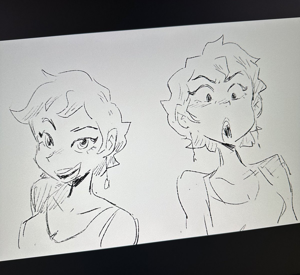 Fancy girl doodles