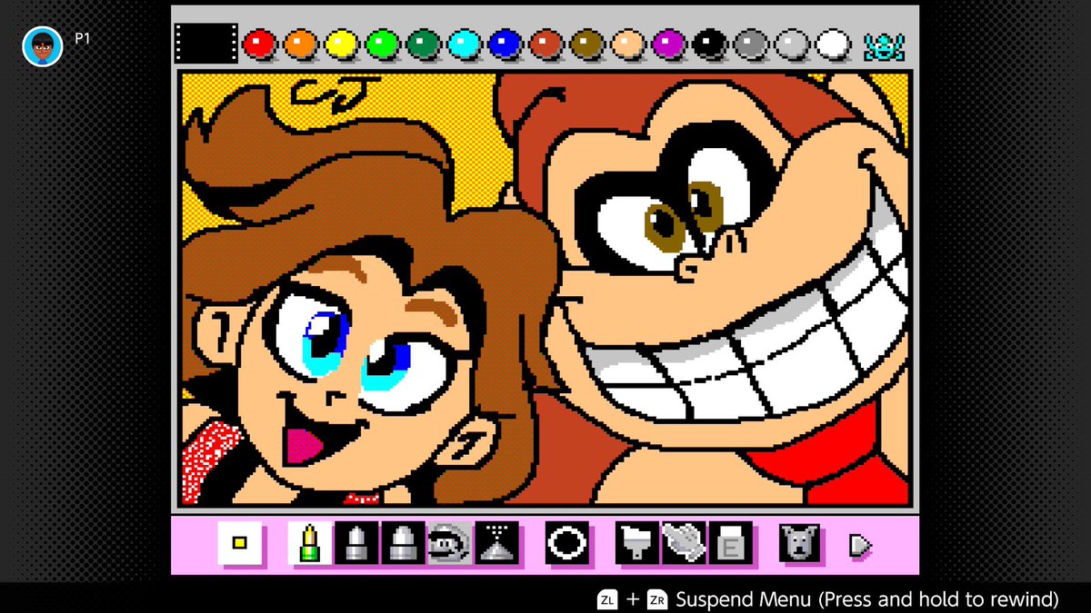 DK &amp; Pauline #DonkeyKongBananza #MarioPaint #Nintendo