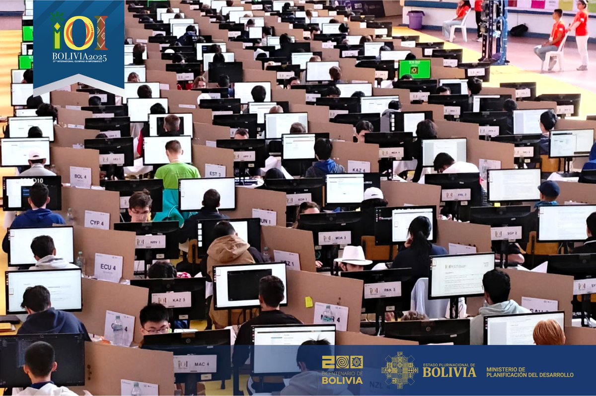 IOI_Bolivia's tweet photo. #๐ก๐ข๐ง๐๐๐๐ฃ๐ฅ๐๐ก๐ฆ๐ | ARRANCAN LAS IOI CON 300 COMPETIDORES QUE BUSCAN INNOVAR SISTEMAS DE PROGRAMACIรN INFORMรTICA PARA FACILITAR LA VIDA DIARIA EN EL PLANETA
๐: https://t.co/aUW6VJoKfU
#IOIBolivia
#IOIBicentenario
#IOISucre https://t.co/u2iYj4D1La