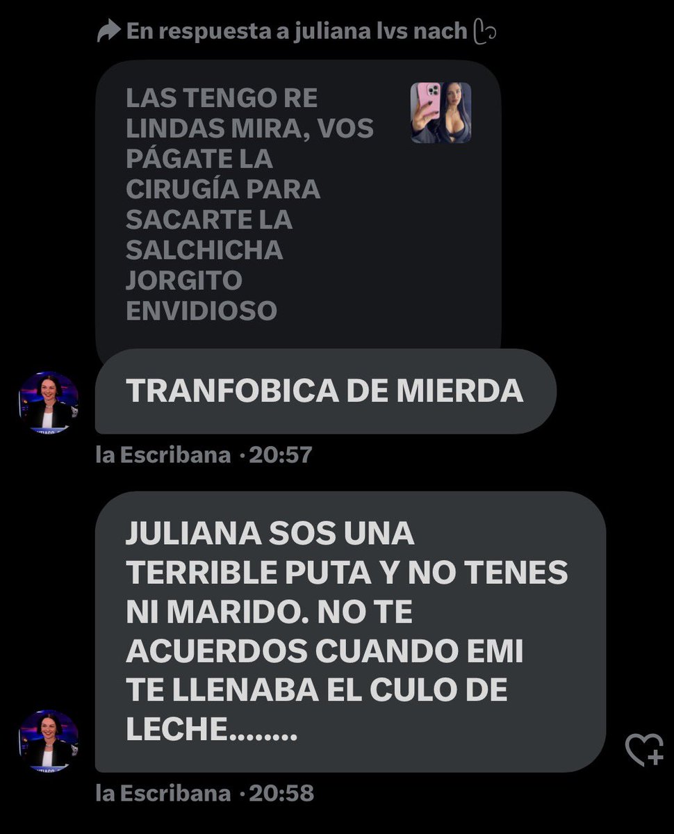MavingaStar's tweet photo. MAS DE ESTA PELEA CON @Escribanaa y @julianation_ https://t.co/kaM2eTZkwQ