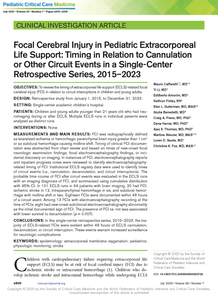 Pediatric Critical Care Medicine tweet media