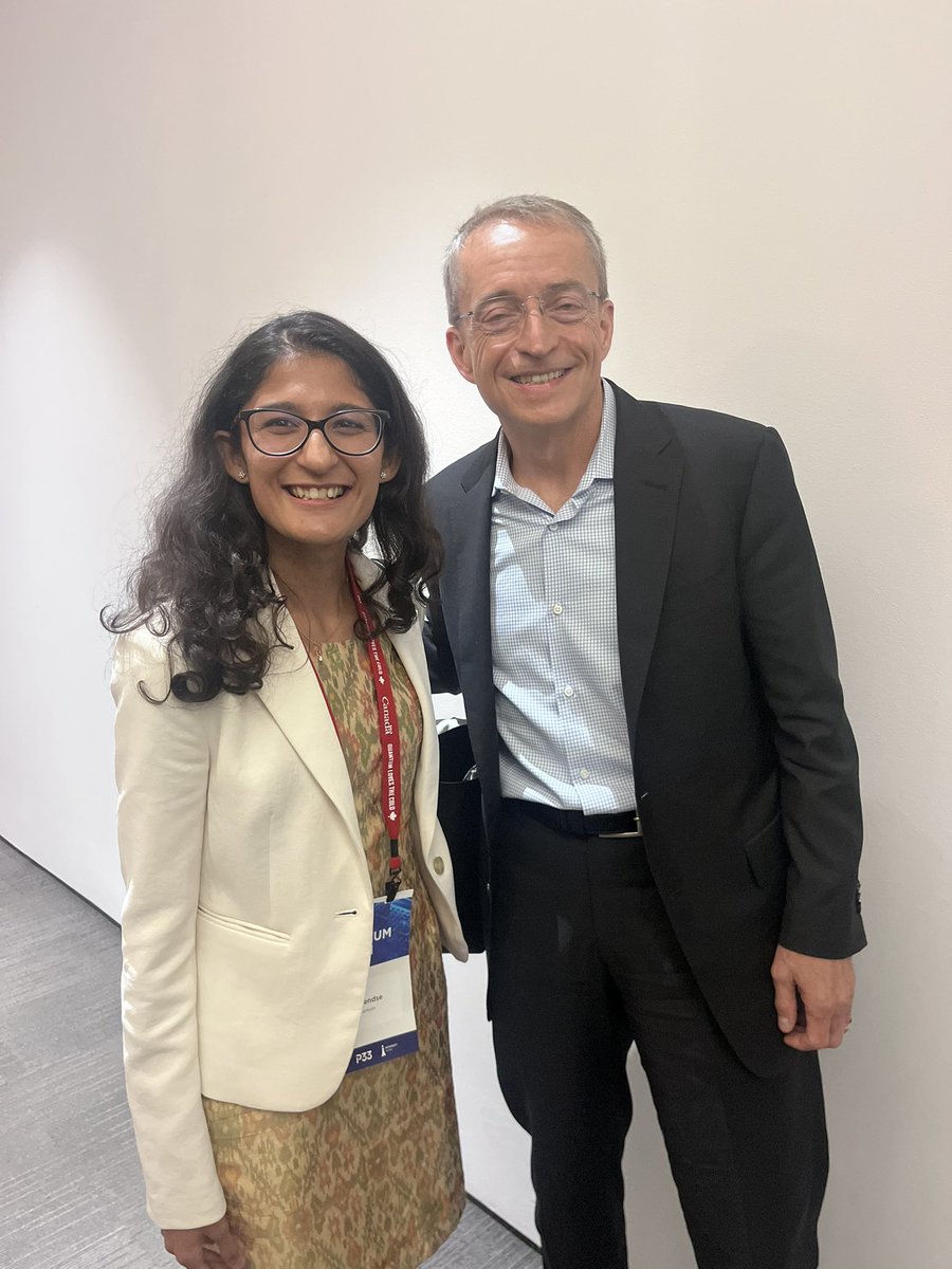 ruchi_pendse's tweet photo. Thoroughly enjoyed his fireside with @PGelsinger who mentioned his “compute trinity”: classical, quantum, and AI. https://t.co/lmad1ztzd2