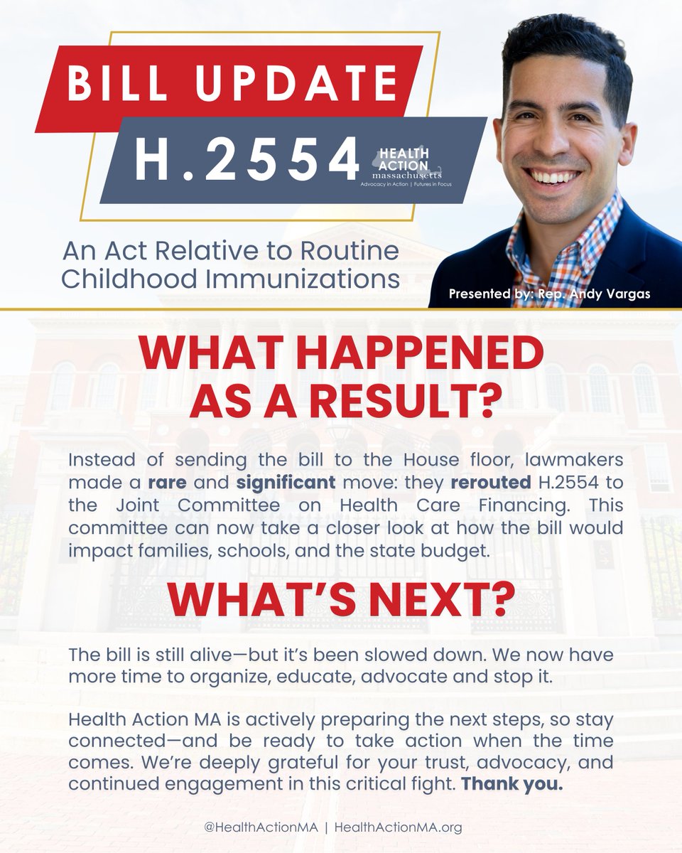 MASSACHUSETTS: Here’s a quick breakdown of what this H.2554 does, what just happened procedurally, why it was moved to another committee, why that move is a positive step for our cause, and what you can expect next.

THANK YOU TO ALL OUR ADVOCATES FOR MAKING THIS HAPPEN!