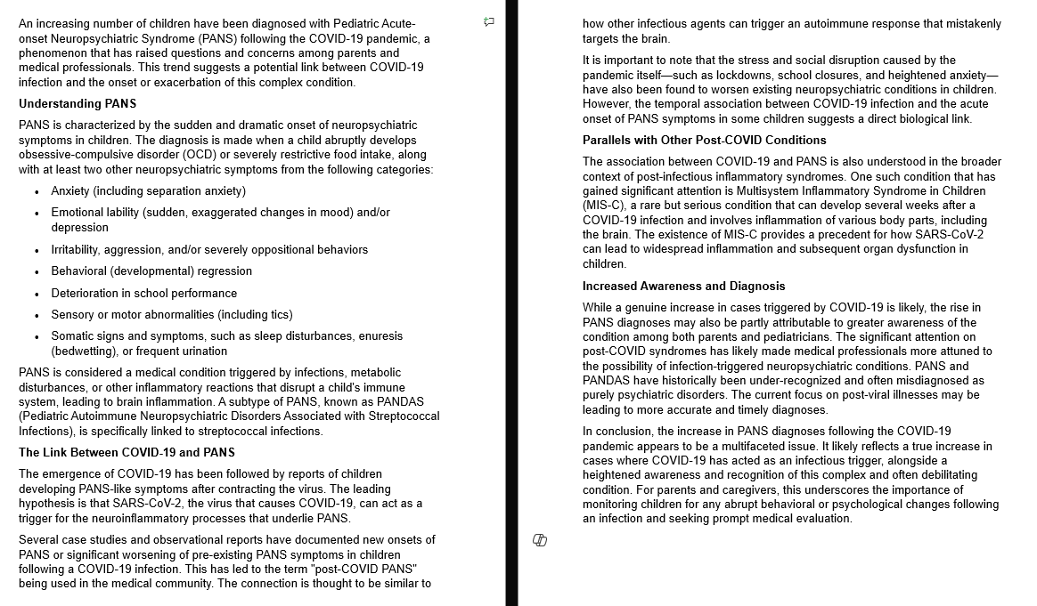 David Lingenfelter, PhD (@dlingenfelter) on Twitter photo <a href="/cvcroninvejar/">Christina Cronin-Vejar END THE BLOCKADE!</a> An increasing number of children have been diagnosed with PANS since the COVID-19 pandemic began, a phenomenon that has raised questions and concerns. This trend suggests a potential link between COVID-19 infection and the onset or exacerbation of this complex condition. <a href="/cvcroninvejar/">Christina Cronin-Vejar END THE BLOCKADE!</a> An increasing number of children have been diagnosed with PANS since the COVID-19 pandemic began, a phenomenon that has raised questions and concerns. This trend suggests a potential link between COVID-19 infection and the onset or exacerbation of this complex condition.