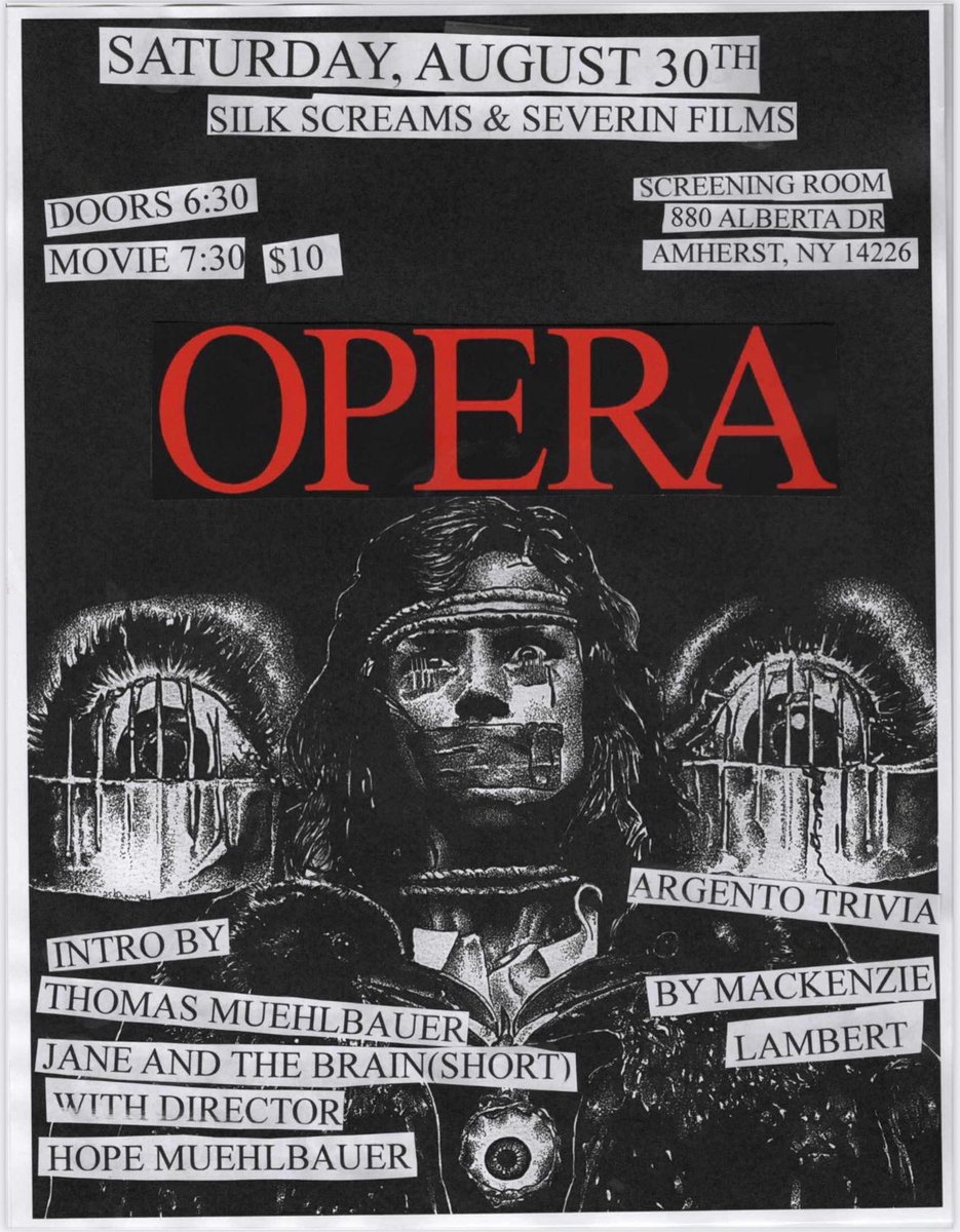End of the month….ARGENTO!!! With <a href="/SeverinFilms/">Severin Films</a> slinging discs. 

eventbrite.com/e/silk-screams…