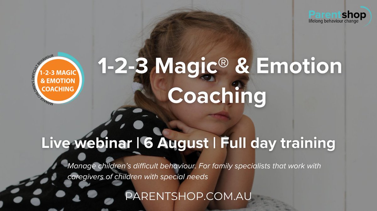 Parentshop's tweet photo. Practical. Evidence-based. Ready to use tomorrow.
Simple, effective strategies for managing behaviour and supporting emotional development in children aged 2 to 12.
Learn more or register: https://t.co/KZRFua1JIn
#123Magic #ChildBehaviour #FamilySupport #EarlyIntervention https://t.co/UpXLhaZWAd