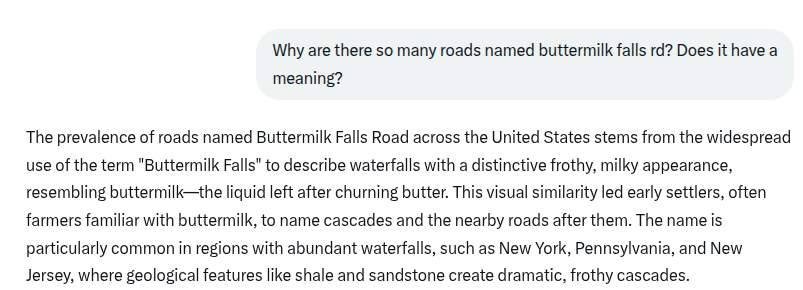 PrepperSaratoga's tweet photo. Every 3rd town or so up my way has a Buttermilk Falls Rd. Always wondered why. https://t.co/jfWJznABPR