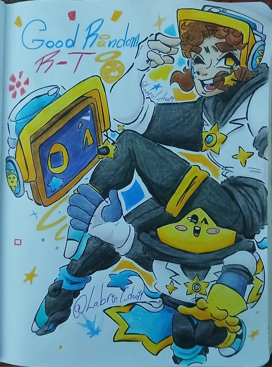 Labriel_chan14's tweet photo. ``✨️📻Good Random R-T💫✨️``
• Nothing to say just a random skin that i made like a year ago cause i loved "the one" song and i wanted to give R-T a random skin ^-^ 

#bs #BrawlStars #fanart #skinidea #rt #GoodRandoms https://t.co/sEDVXL4aHK