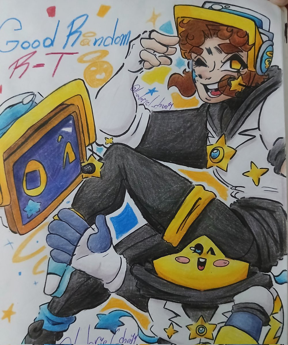 Labriel_chan14's tweet photo. ``✨️📻Good Random R-T💫✨️``
• Nothing to say just a random skin that i made like a year ago cause i loved "the one" song and i wanted to give R-T a random skin ^-^ 

#bs #BrawlStars #fanart #skinidea #rt #GoodRandoms https://t.co/sEDVXL4aHK