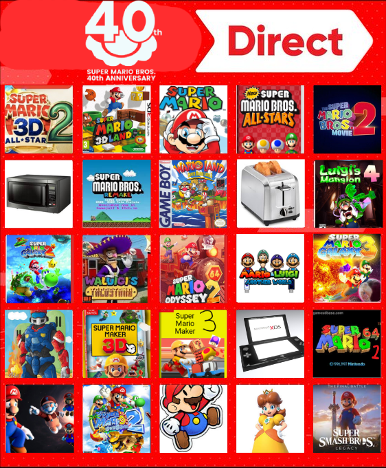 PREDICCIONES PARA EL DIRECT DEL 40 ANIVERSARIO DE MARIO <a href="/JVindahouse/">JV - Bananza's version</a>