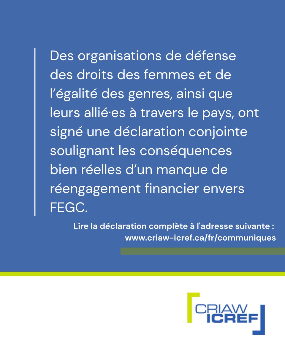 CRIAW-ICREF (@criawicref) on Twitter photo Un #InvestissementDansLesFemmes à long terme construit un avenir meilleur pour tout le monde. Les retombées se font sentir pendant des générations.
✅ Des économies plus fortes
✅ Des familles en meilleur santé
<a href="/FEGC_WAGE/">Femmes et Égalité des genres Canada</a>
Passez à l’action ici : tinyurl.com/FEGCBudgetFR Un #InvestissementDansLesFemmes à long terme construit un avenir meilleur pour tout le monde. Les retombées se font sentir pendant des générations.
✅ Des économies plus fortes
✅ Des familles en meilleur santé
<a href="/FEGC_WAGE/">Femmes et Égalité des genres Canada</a>
Passez à l’action ici : tinyurl.com/FEGCBudgetFR