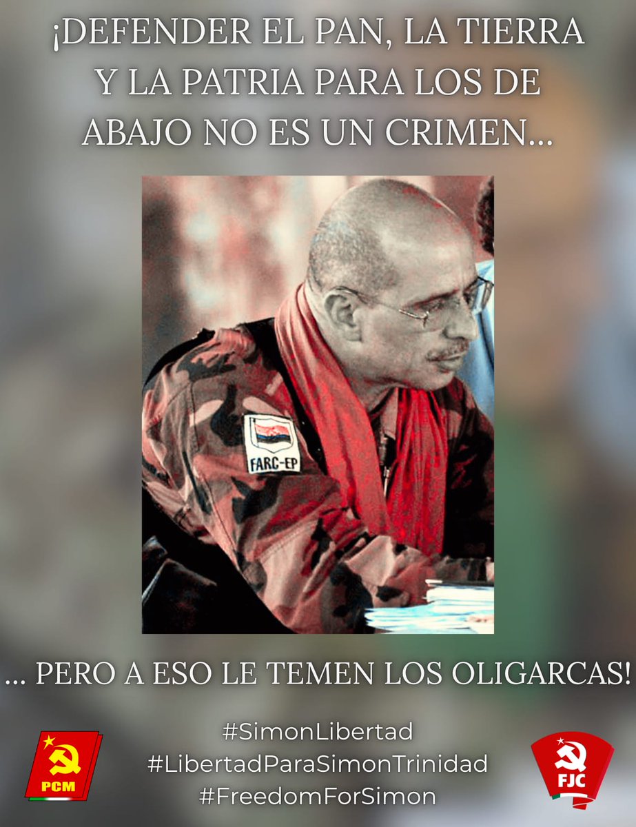 De qué paz se habla si se mantiene preso a quien la defendió con coherencia y entrega?
Simón Trinidad debe volver a Colombia. ¡Repatriación!
#SimonLibertad #FreedomForSimon