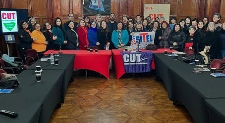 #Hoy participamos en <a href="/Cutchile/">CUT Chile ✍️🗳</a> con nuestra presidenta y Consejera Nacional de la CUT Gloria Flores <a href="/gloflowers/">gloria flores</a> 👉de una jornada de reflexión y análisis sobre el primer año de vigencia de la Ley Karin.
👉Participaron el Mtro del Trabajo <a href="/gboccardobosoni/">Giorgio Boccardo Bosoni</a> entre otras autoridades.