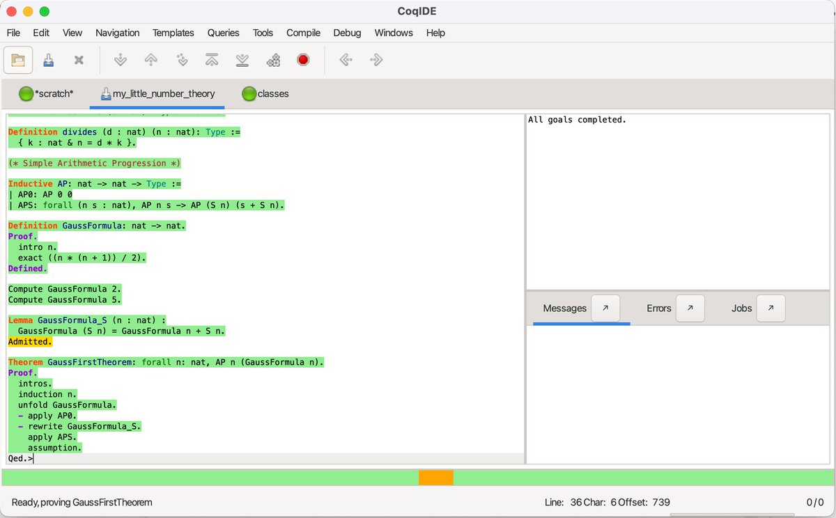 La teoría homotópica de tipos es un sistema formal que puede interpretarse desde la lógica, desde la teoría de conjuntos y es capaz de reproducir la teoría de números. 

Es lo que estamos estudiando en Interactive Theorem Provers en <a href="/ECIDCUBA/">ECI</a>.

Aquí demuestro (parcialmente) la