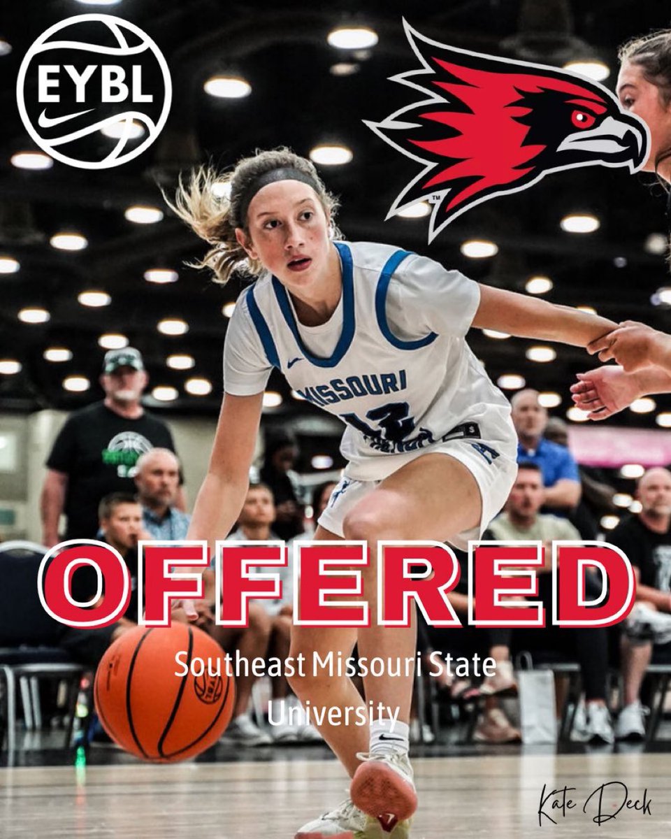 Huge shoutout to Kate Deck on earning an offer from SEMO — right in her hometown! There’s nothing like getting love from the home team, and SEMO knows a real one when they see one. Proud of you, Kate