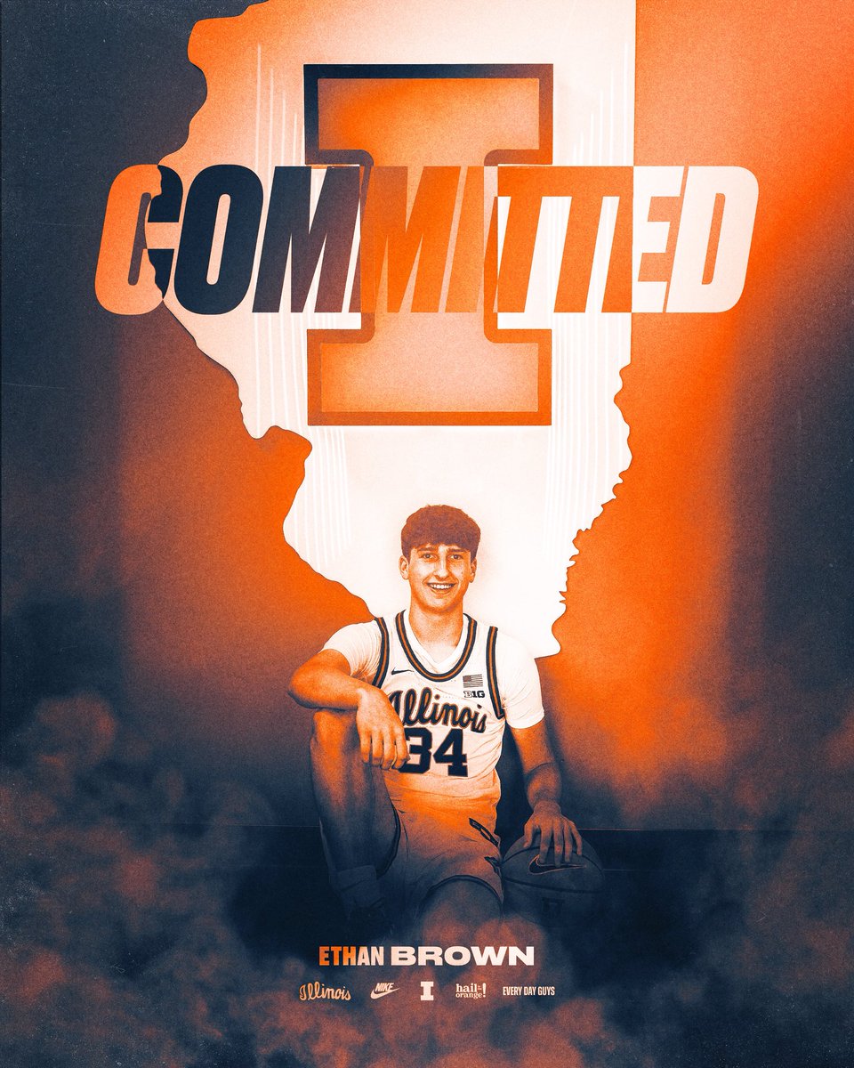 100% COMMITTED!! What a dream come true! Thank you God, my family, my friends, and everyone else that helped me along this journey! Thank you to the Illinois coaching staff for believing in me! I-L-L🧡 #everydayguys