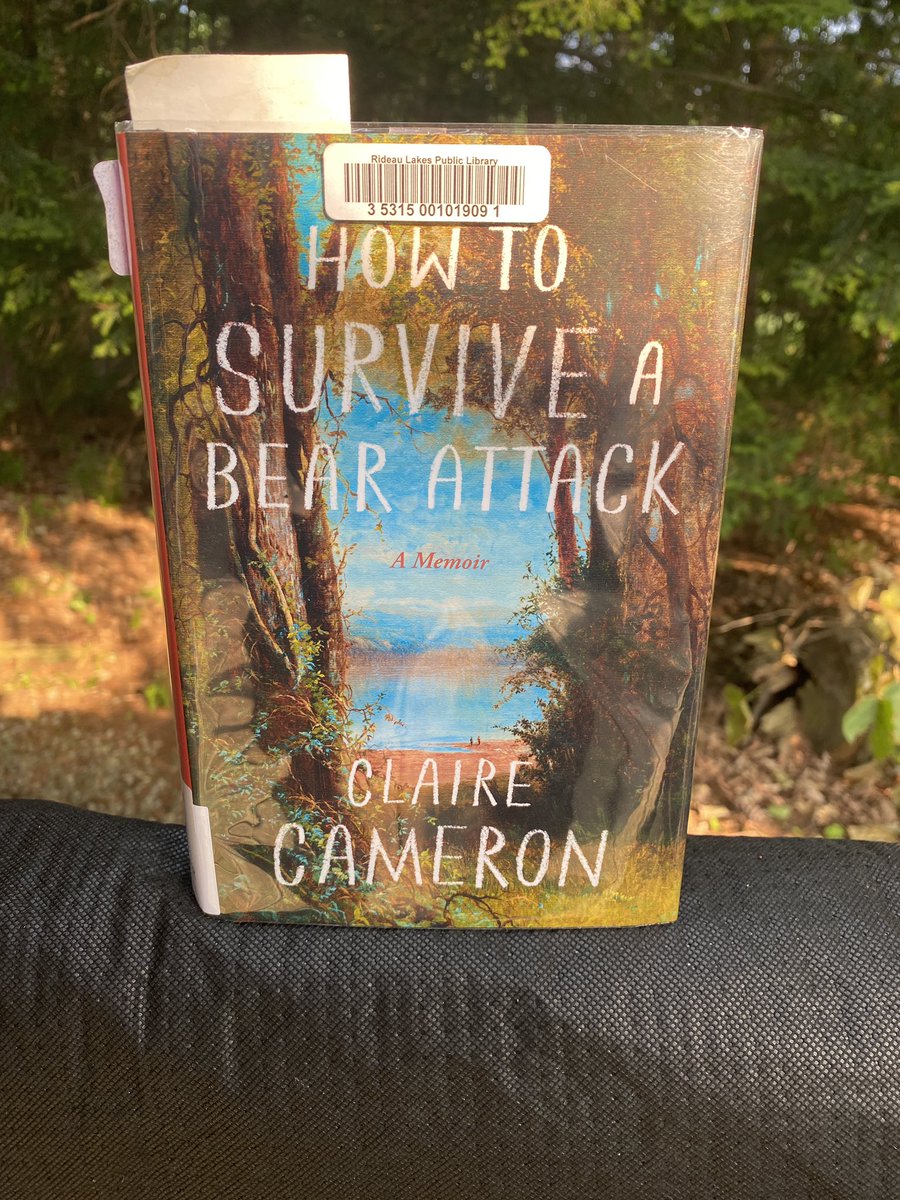 ‘How to Survive a Bear Attack’     A great cottage read. Halfway thru. Bears are the topic and she knows what she’s talking about. Serious, emotional, &amp;informative. The outdoors themed book I was looking for this summer. Glad I picked it up at the library. 👍👍👍 <a href="/clairecameron/">Claire Cameron</a>